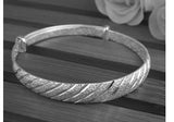High-Quality S925 Silver Bracelet with Stone Inlay, Suitable for Couples