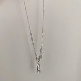 Sterling Silver Necklace for Female Party Clavicle Chain