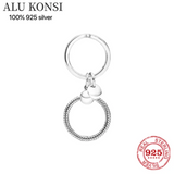 S925 Silver Pan Keychain Amulet Key Carry Earring for Women