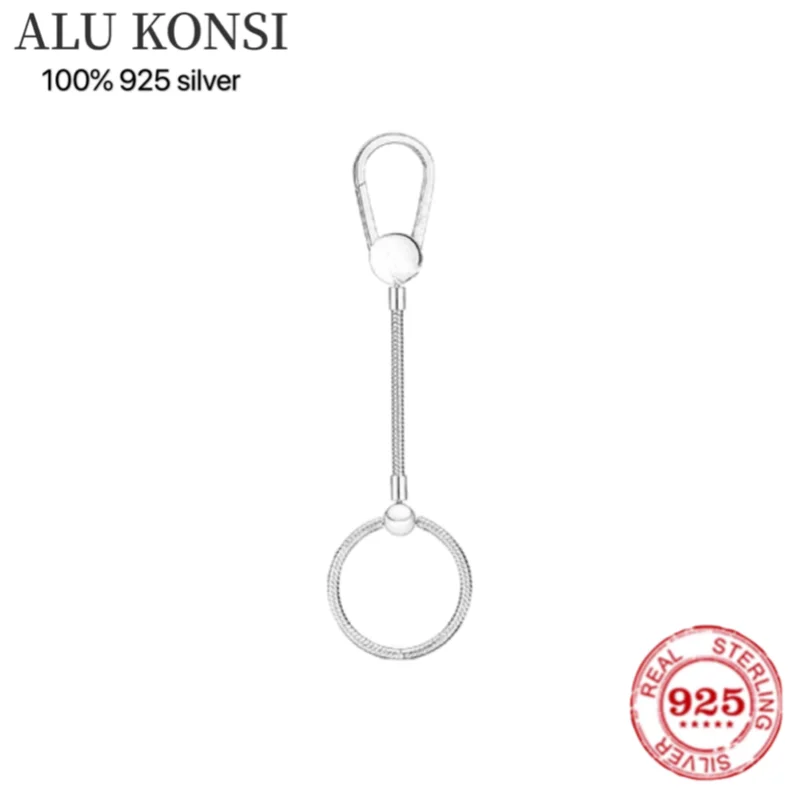 S925 Silver Pan Keychain Amulet Key Carry Earring for Women