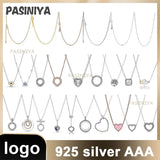 Sterling Silver Snake Bone Chain Love Diamond Jewelry