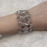 Sparkling Zircon Bracelet for Bride Wedding Accessory