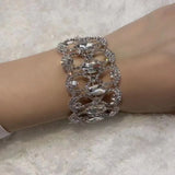 Sparkling Zircon Bracelet for Bride Wedding Accessory