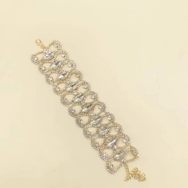 Sparkling Zircon Bracelet for Bride Wedding Accessory