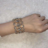 Sparkling Zircon Bracelet for Bride Wedding Accessory
