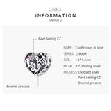 Sterling Silver 925 Heart Beads for Bracelet Making