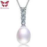 Romantic 925 Sterling Silver Pearl Pendant Necklace for Women