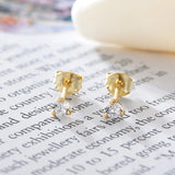 Joker Earrings 925 Sterling Silver Chain Water Droplets Cz Zircon Jewelry