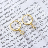 Joker Earrings 925 Sterling Silver Chain Water Droplets Cz Zircon Jewelry