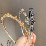 Crystal Rhinestone Hair Accessory Metal Headband Banquet Hair Hoop