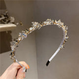 Crystal Rhinestone Hair Accessory Metal Headband Banquet Hair Hoop