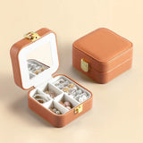 High-grade PU Leather Jewelry Organizer Display Travel Jewelry Case