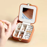 High-grade PU Leather Jewelry Organizer Display Travel Jewelry Case