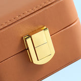 High-grade PU Leather Jewelry Organizer Display Travel Jewelry Case