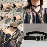 Love Punk Harajuku Collar LOVE Choker Necklace Heart PU Leather Choker