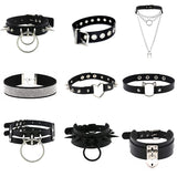 Love Punk Harajuku Collar LOVE Choker Necklace Heart PU Leather Choker