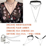 Love Punk Harajuku Collar LOVE Choker Necklace Heart PU Leather Choker