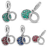 925 Silver Zircon Charms for 3mm Bracelets - DIY Jewelry