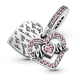 925 Silver Zircon Charms for 3mm Bracelets - DIY Jewelry