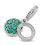 925 Silver Zircon Charms for 3mm Bracelets - DIY Jewelry