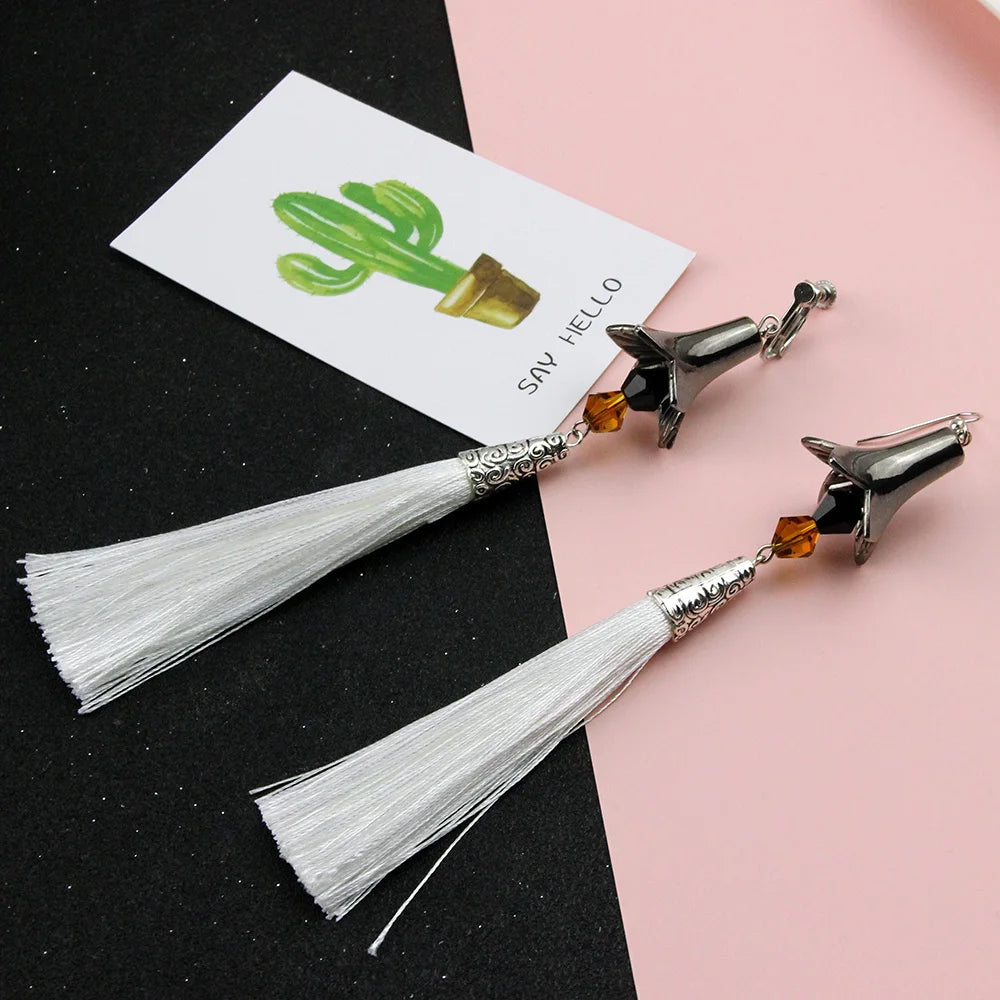 Genshin Impact Zhongli Tartaglia Earrings Cosplay Jewelry Props
