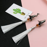 Genshin Impact Zhongli Tartaglia Earrings Cosplay Jewelry Props