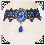 New Gothic Chokers Crystal Lace Neck Choker Necklace