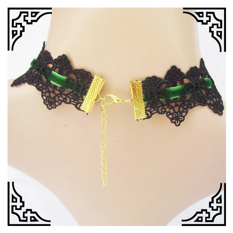 New Gothic Chokers Crystal Lace Neck Choker Necklace