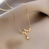 2021 EKG Pendant Necklace For Women Classic Party Accessories Gift