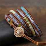 Natural Stone Beads Charm Bracelet for Women