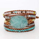 Natural Stone Beads Charm Bracelet for Women