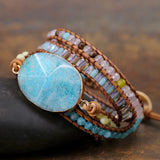 Natural Stone Beads Charm Bracelet for Women