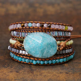 Natural Stone Beads Charm Bracelet for Women