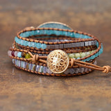 Natural Stone Beads Charm Bracelet for Women