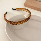 Acrylic Tortoise Braid Headband for Women