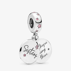 2021 Sparkling Infinity Heart Dangle Charm Pendant for Bracelet