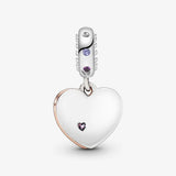 2021 Sparkling Infinity Heart Dangle Charm Pendant for Bracelet
