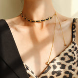 Trendy Braided Tassel Clavicle Chain Necklace For Women