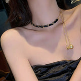 Trendy Braided Tassel Clavicle Chain Necklace For Women