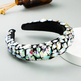 Vintage Baroque Crystal Pearl Hairband Rhinestone Headband Headdress