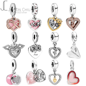 100% S925 Silver Love Warm Charm Beads for Women