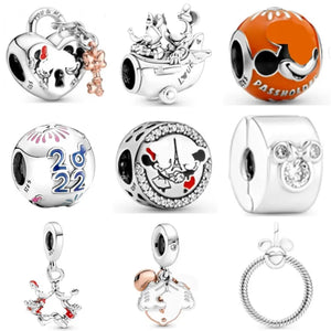 925 Sterling Silver Charm Valentine's Year Pendant Charms DIY Bracelet Gift