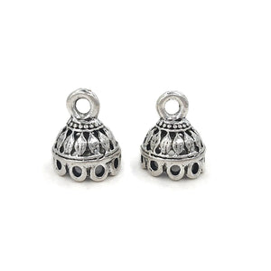 10pcs/bag Zinc Alloy Clock Flowers Shape Beads Tassels End Cap Charms