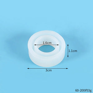 1Pcs 15-30mm Ring Resin Silicone Mold Mixed Size Rings Mold UV Epoxy Resin Mould