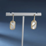 925 Silver Shell Geometric Earrings Women