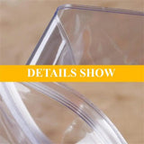 50pcs PVC Self Sealing Jewelry Zip Lock Bags Clear Earrings Packaging Storage