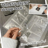 50pcs PVC Self Sealing Jewelry Zip Lock Bags Clear Earrings Packaging Storage