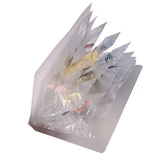 50pcs PVC Self Sealing Jewelry Zip Lock Bags Clear Earrings Packaging Storage