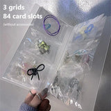 50pcs PVC Self Sealing Jewelry Zip Lock Bags Clear Earrings Packaging Storage