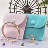 Velvet Jewelry Pouch Bag With Buckle - Accessory Packaging Pouch